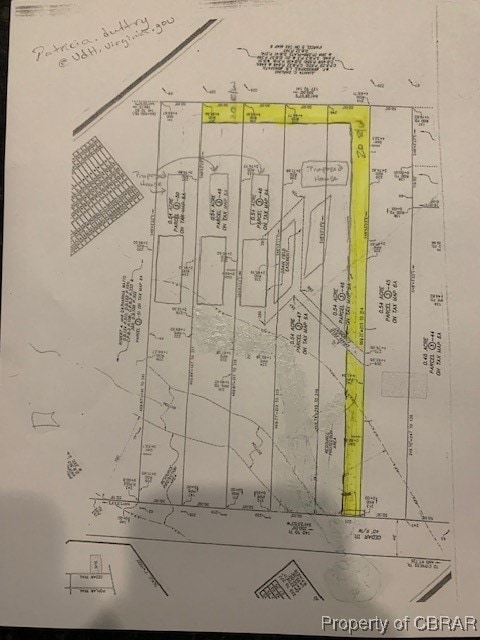 Proposed Re-route of Entry To Lots
