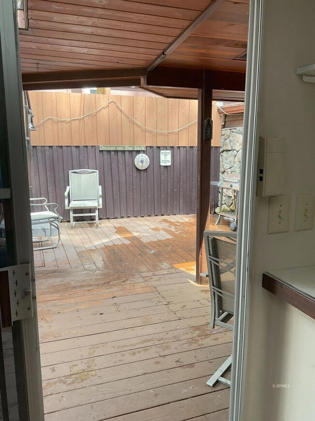 6 Looking out from entry door to deck