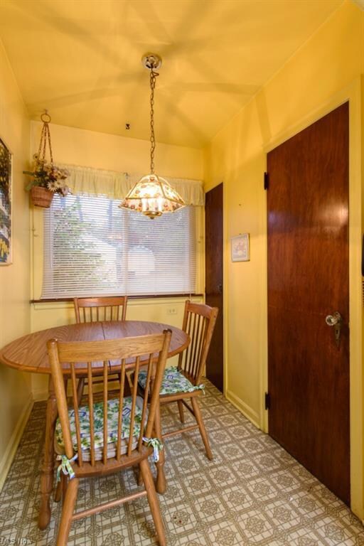 Another view of the dinette