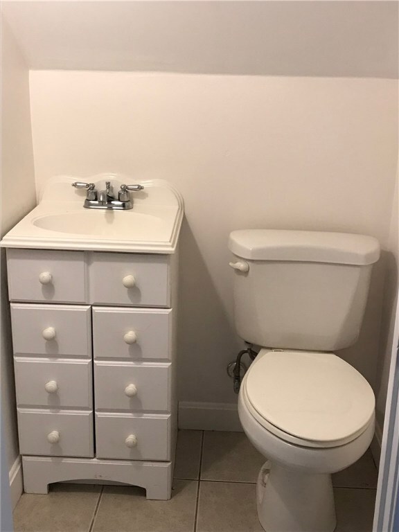 Convenient half bath on second floor.
