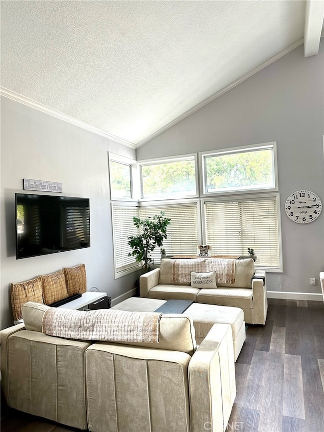 View of living room from entry door
