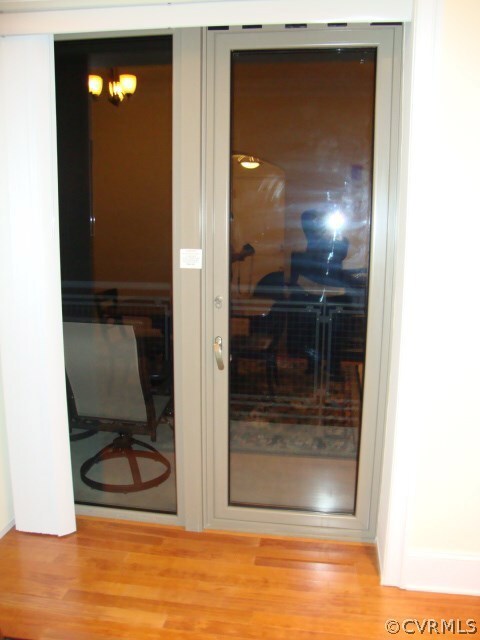Doors leading to balcony off Dining Room