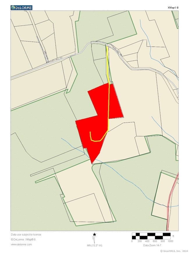 26.72 acre lot in red. Part of 1000 + acre State F