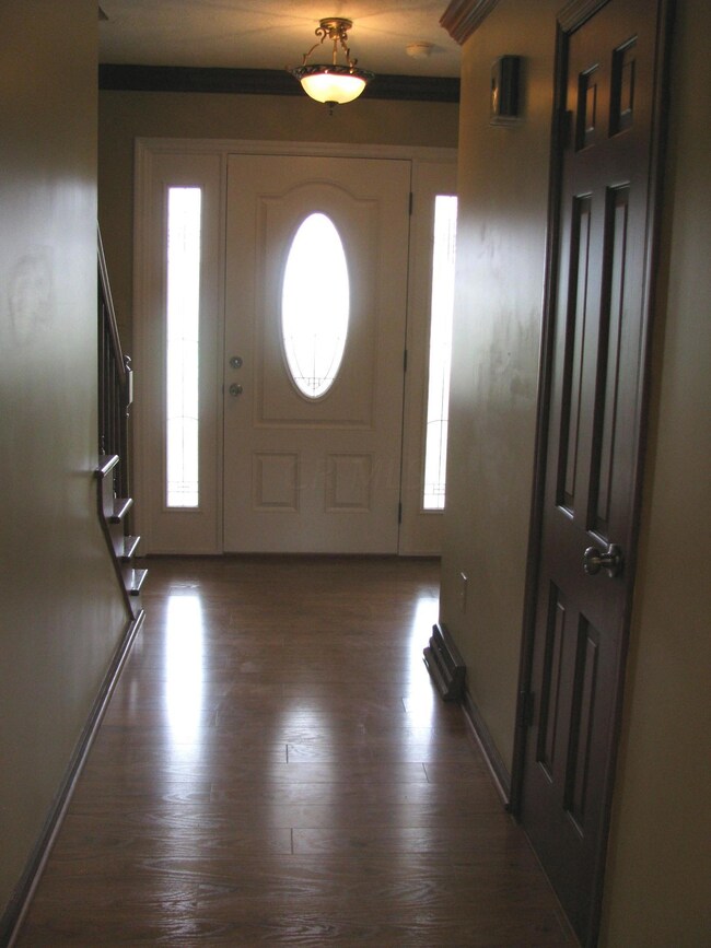 Honeytree hallway showing front door