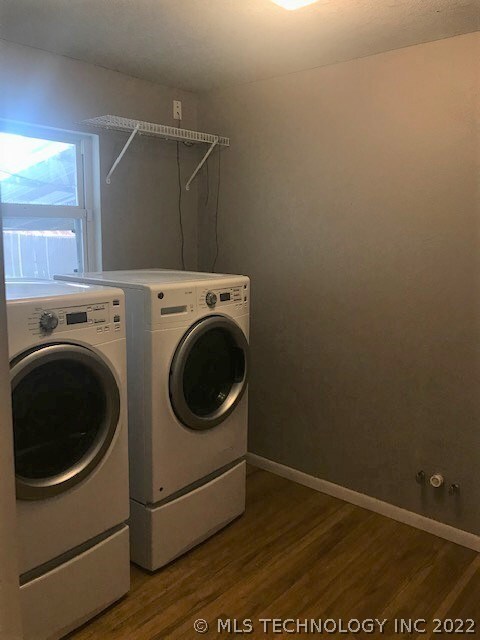 Interior laundry including washer and dryer