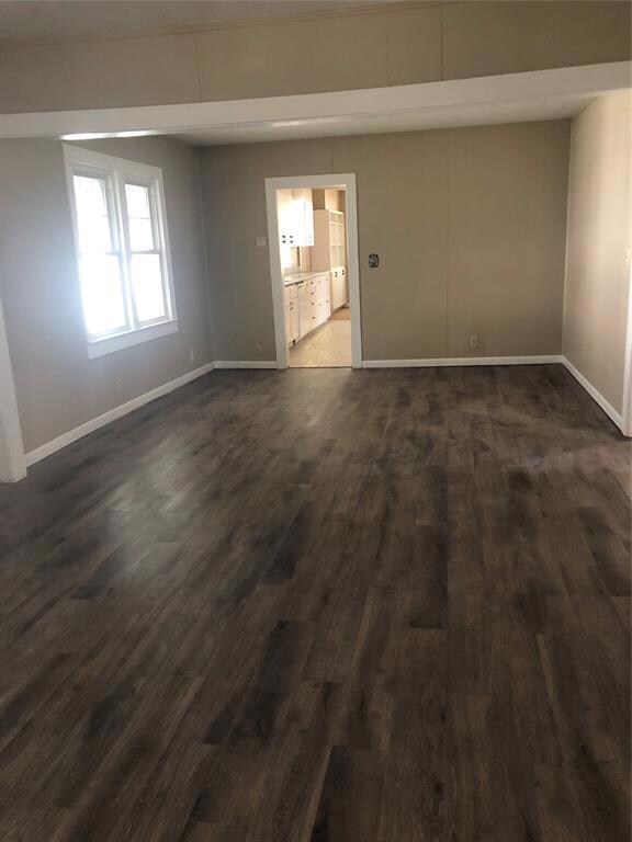 Large living area - front door to kitchen view