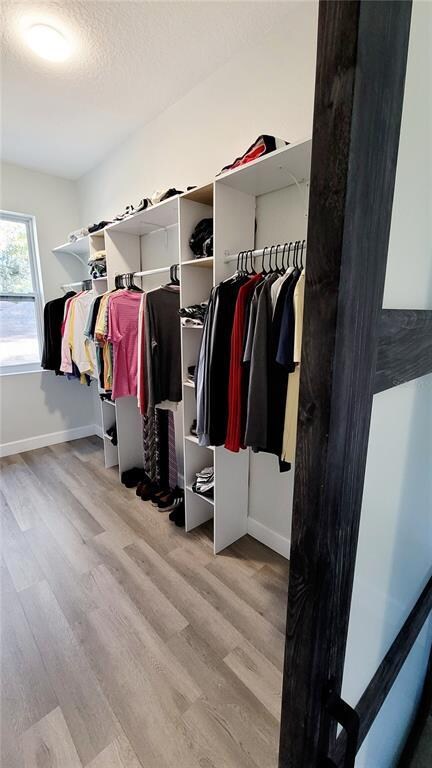 Huge master closet with built-ins.
