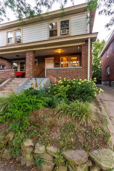 Front Porch and rain garden