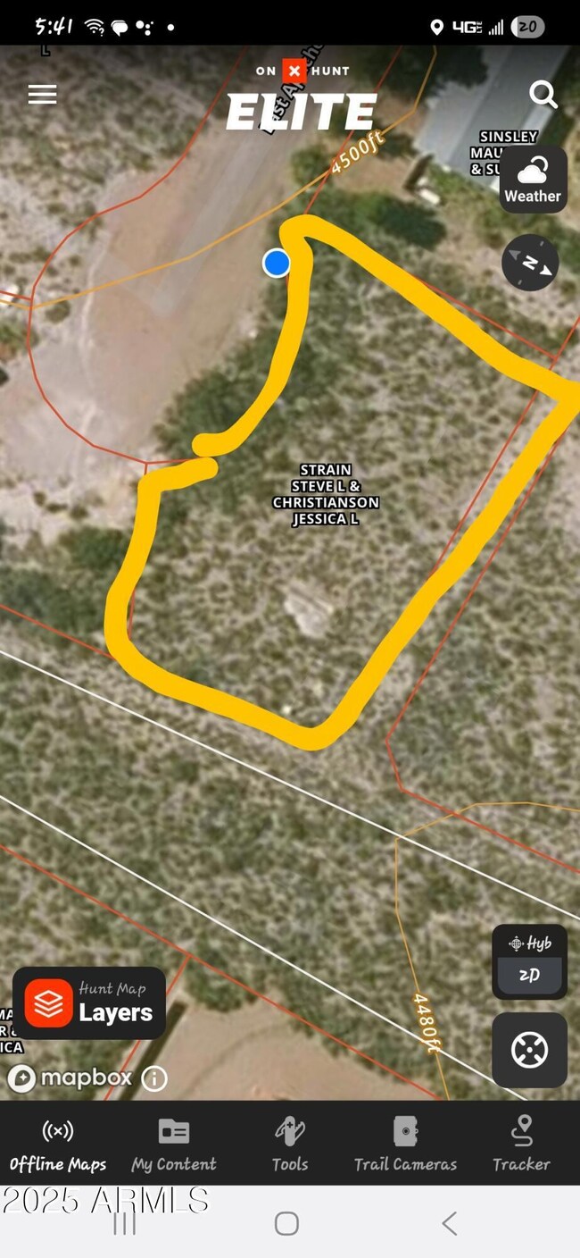 Lot lay out Apache Cir