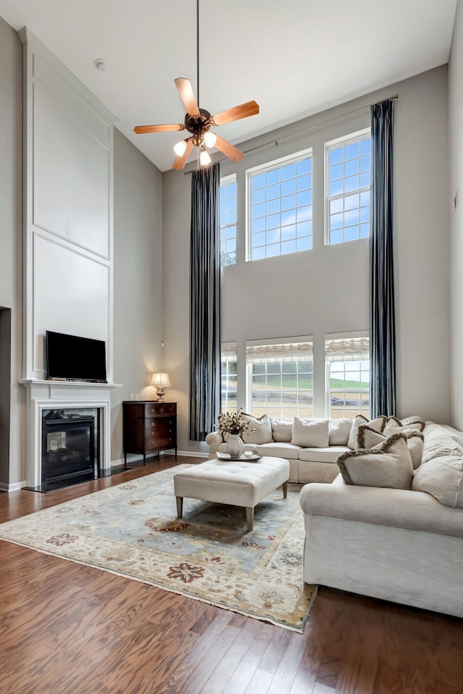 This double-sided fireplace is also available to the expansive kitchen!