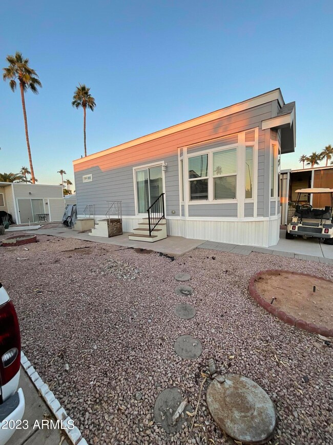 West side of park home