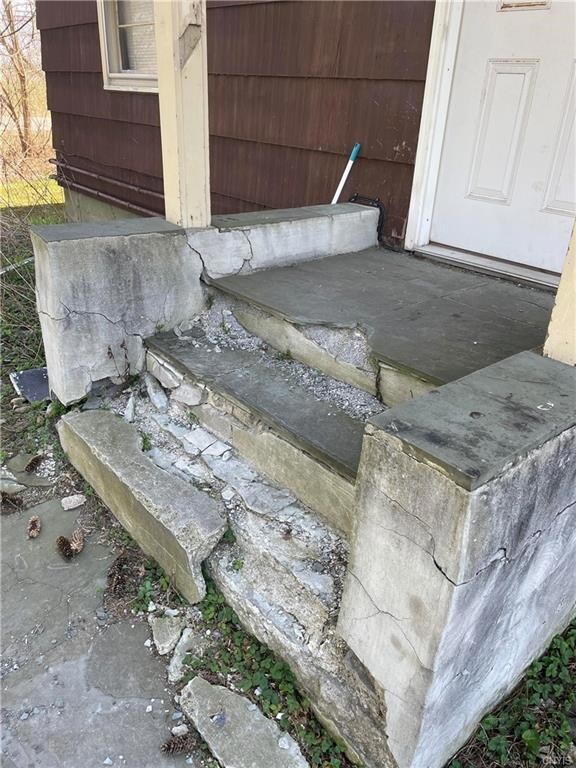 Front steps are in need of repair