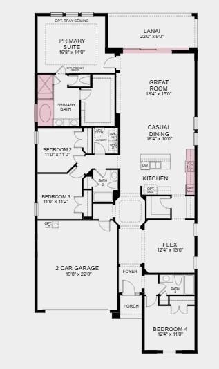 Additional highlights include: gourmet kitchen pocket sliding glass door to lanai, 8' interior doors throughout, shower and garden tub at primary bath, impact windows at whole house