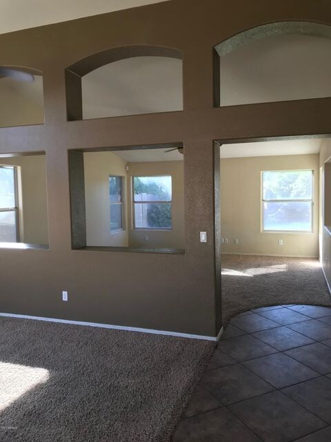 View from Living Rm into Fam. Rm.