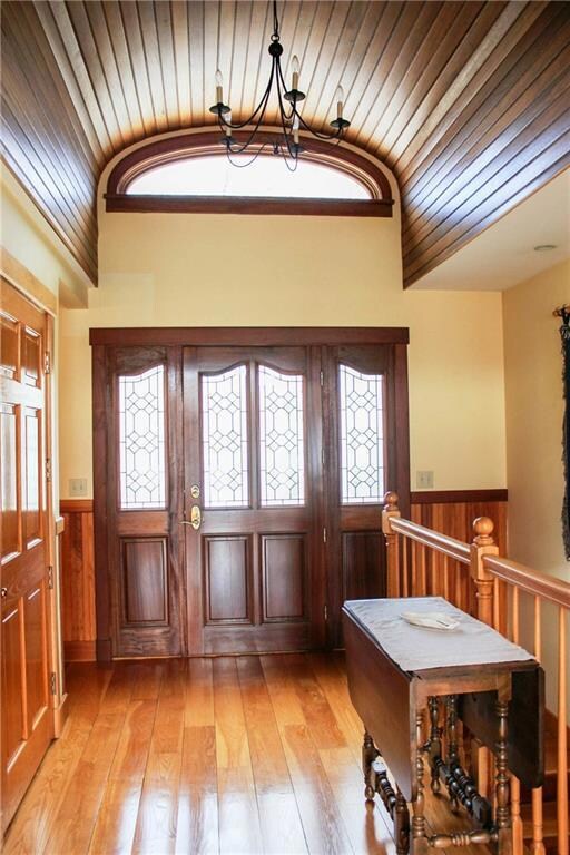 Exquisite Mahogany door with leaded...
