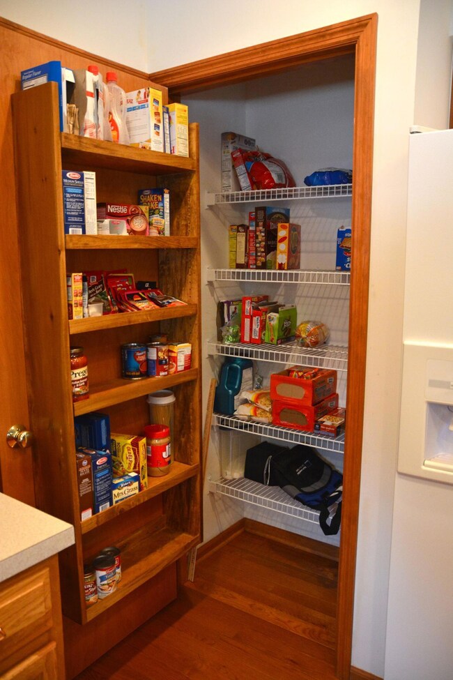 Pantry w/custom door organizer