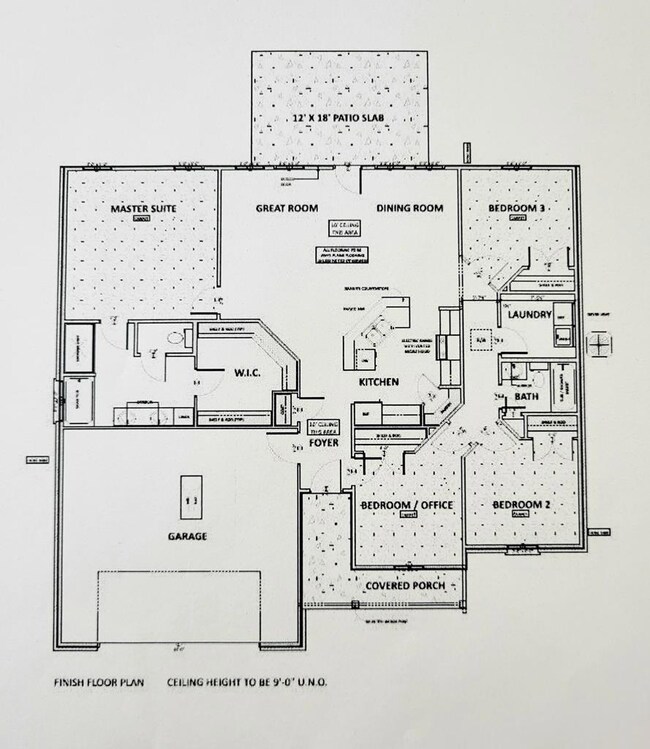 Floor plan of advertised sq ft