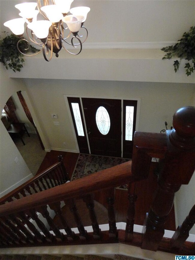 Open two-story entry