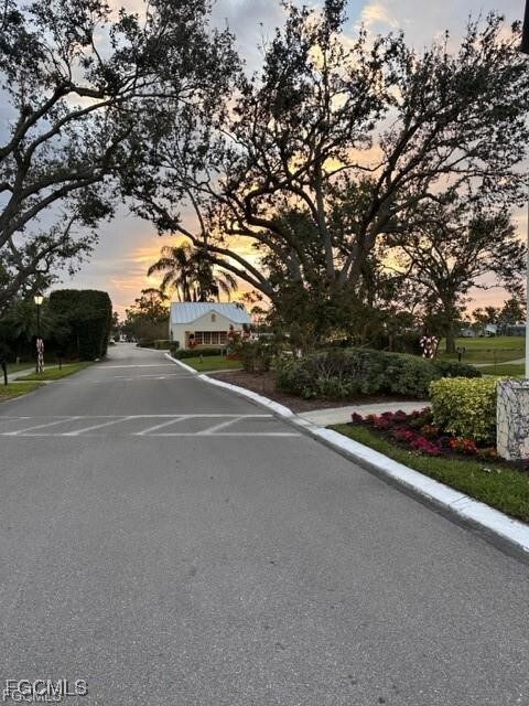 View of asphalt street