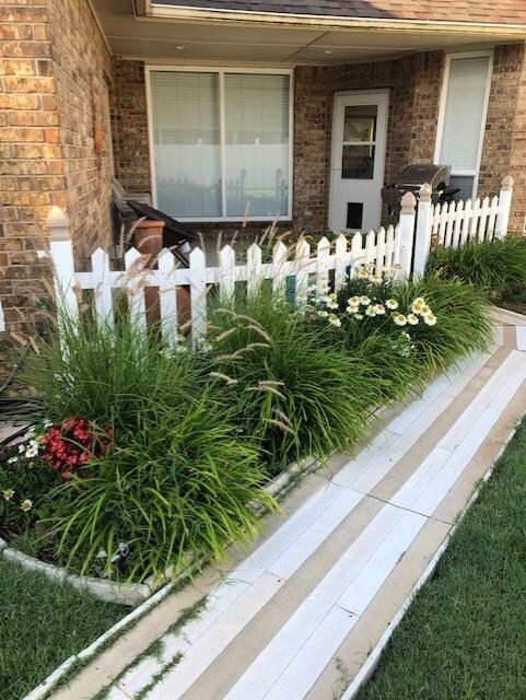 Summertime with everything fully bloomed.