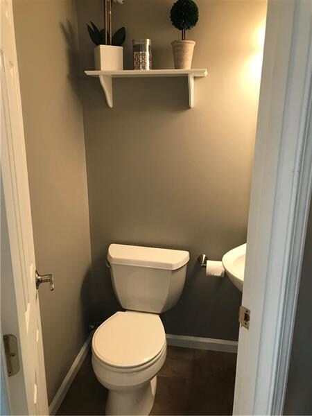 Powder room on the main level