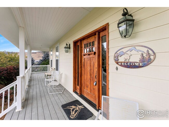Covered porch with plenty of room to sit