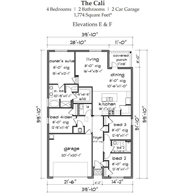 Cali Floor Plan E & F MLS