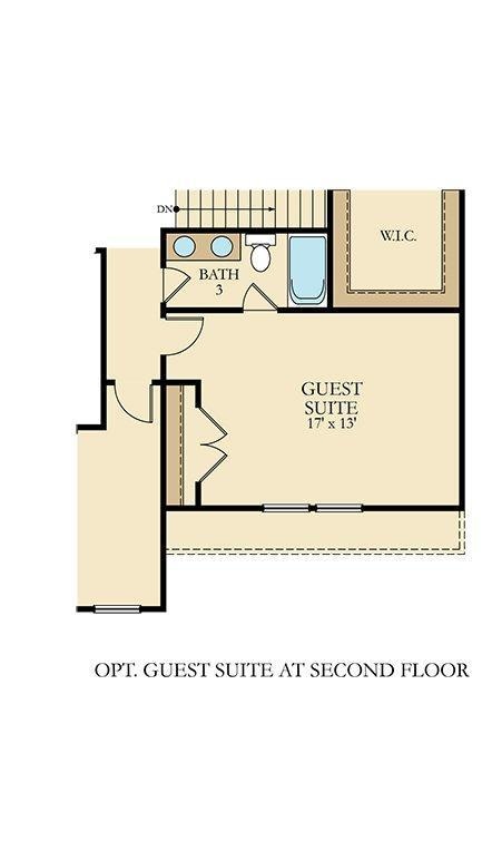 Mansfield- Optional guest suite