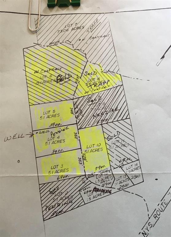 Flat map of original subdivision