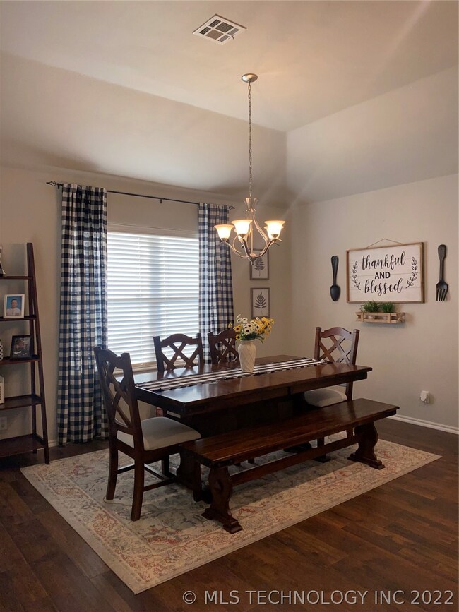 freshly painted dining