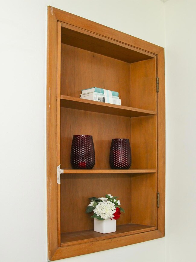 Built in book shelf