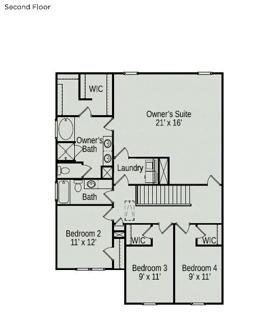 Rendering of 2nd Floor