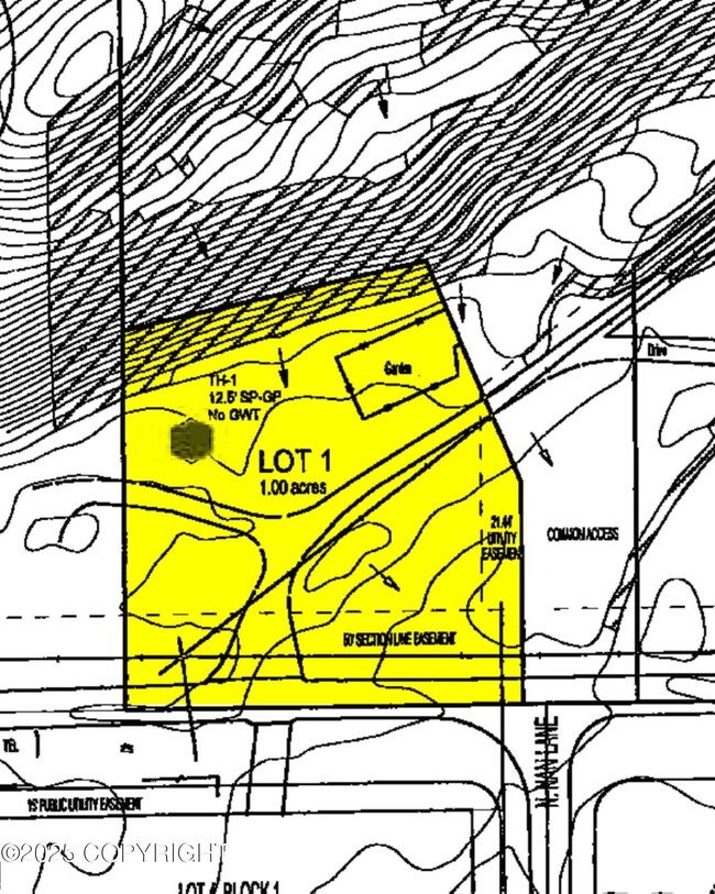 contour map Lot 1