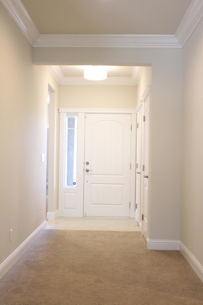 ELEVATED ENTRY, CROWN MOLDING