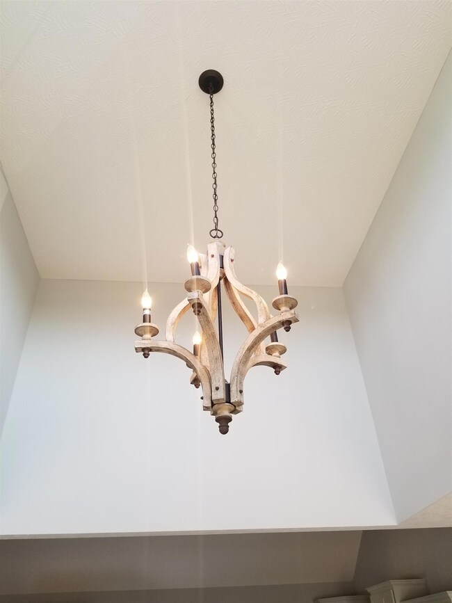 Close up of the gorgeous chandelier.