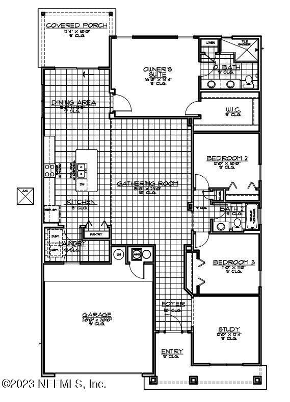 Crestview floorplan 2 car