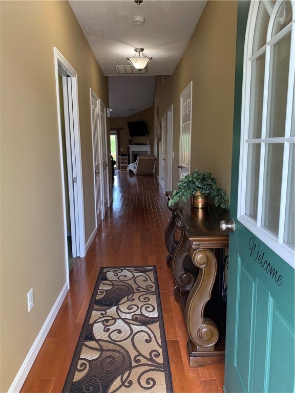 Front door looking in