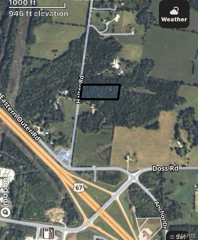 Aerial overview of property's location