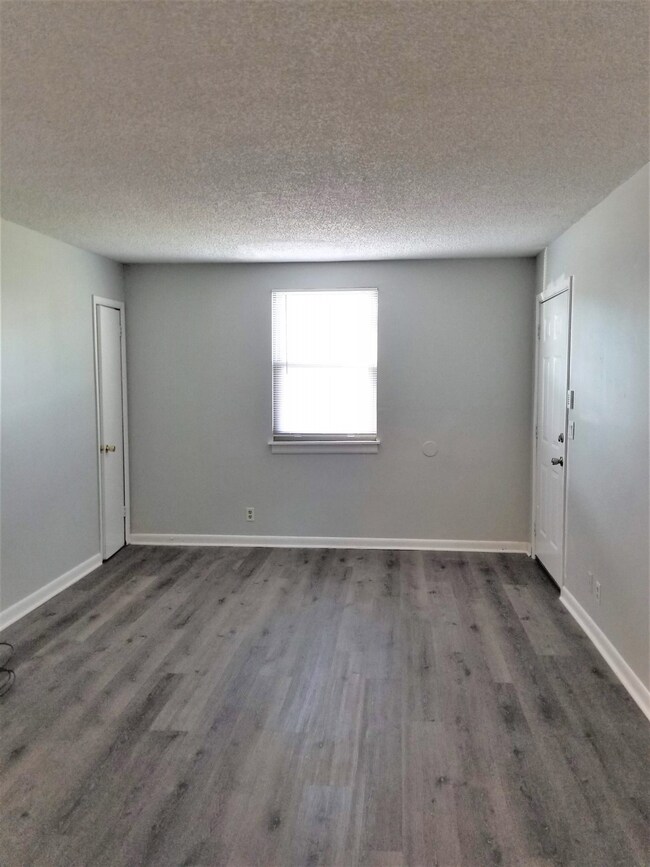 Living room with closet