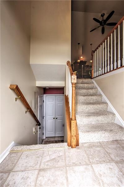 Upon entering into this split level home, neutral 