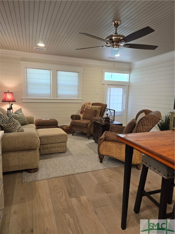 Living room open to kitchen