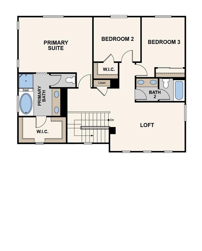 6734 E Yale Ave. Floorplan, Second Floor