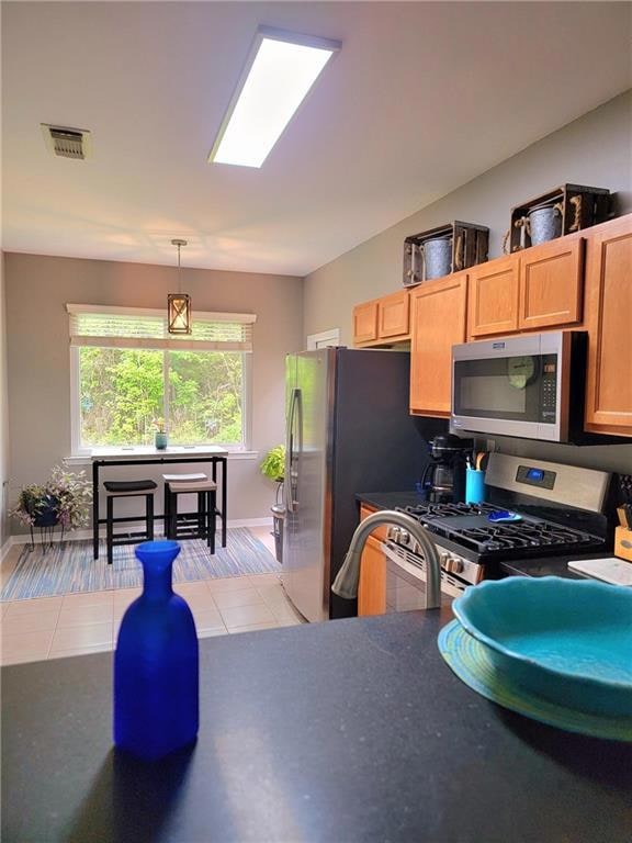 looking into the kitchen