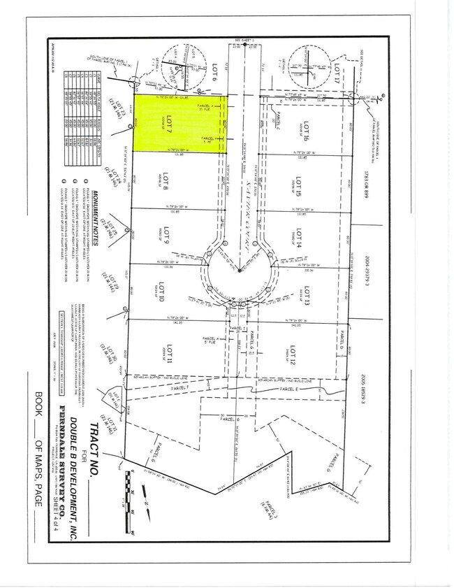 1645 Xavier Lot 7 map