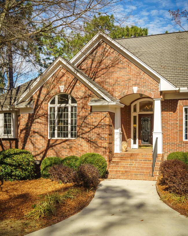 Front Sidewalk to Arched Front Porch