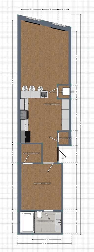 1 bed 1 bath