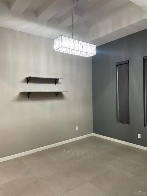 View of unfurnished dining area