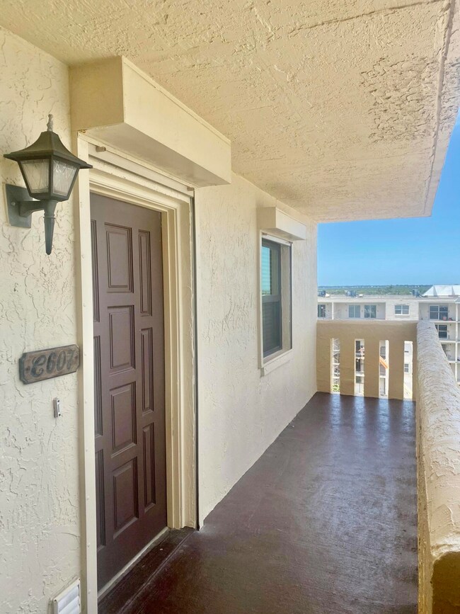 Front door to Royal Towers