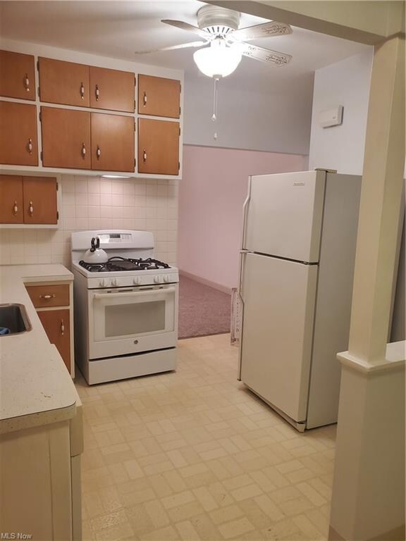 Kitchen view towards dining room