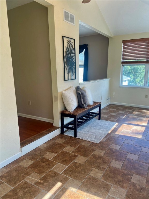 The foyer makes an excellent welcoming spot.